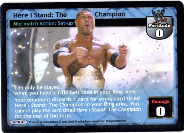 Here I Stand: The Champion